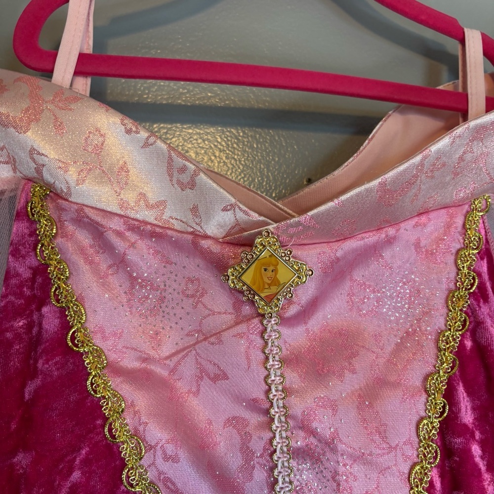 Disney Parks Large Sleeping Beauty Princess Aurora Dress Up Costume Pink - Picture 3 of 6